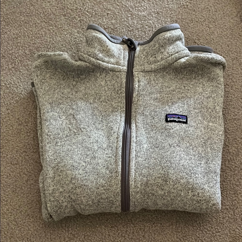 Patagonia Heather Gray Zip-Up Jacket